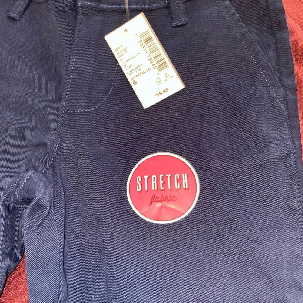 Girls The Children's Place Navy Blue Uniform Pants Size 6 NWT